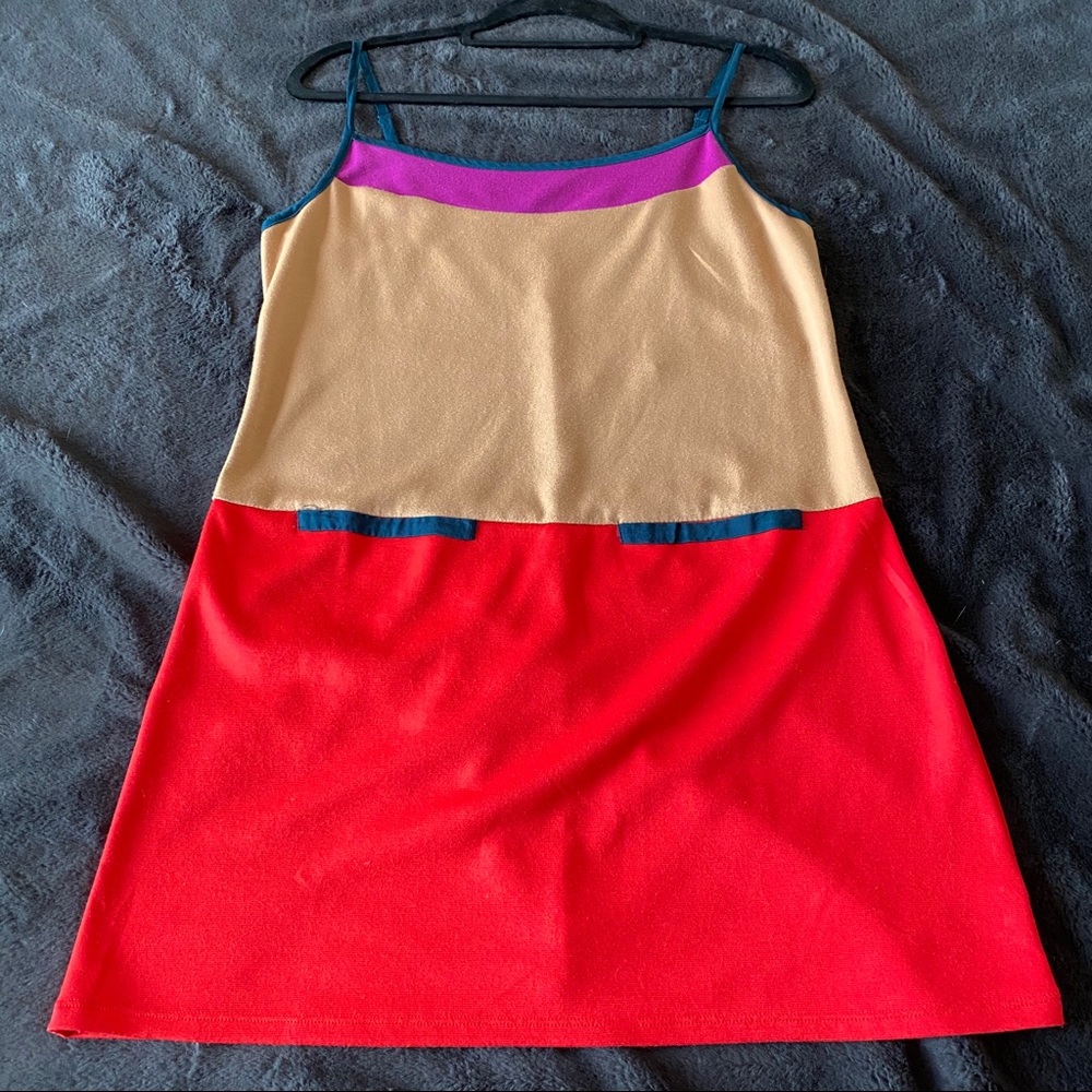 NWT color block mini dress